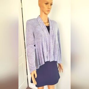 Sequined Highlow Flare Back Dinner Bolero Jacket Lilac 🌴